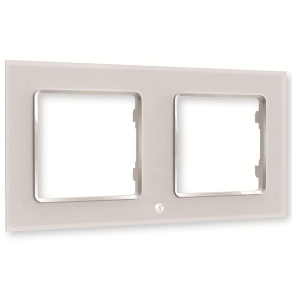 Light switch surround Shelly WF2_WHITE White Plastic Wall mounting