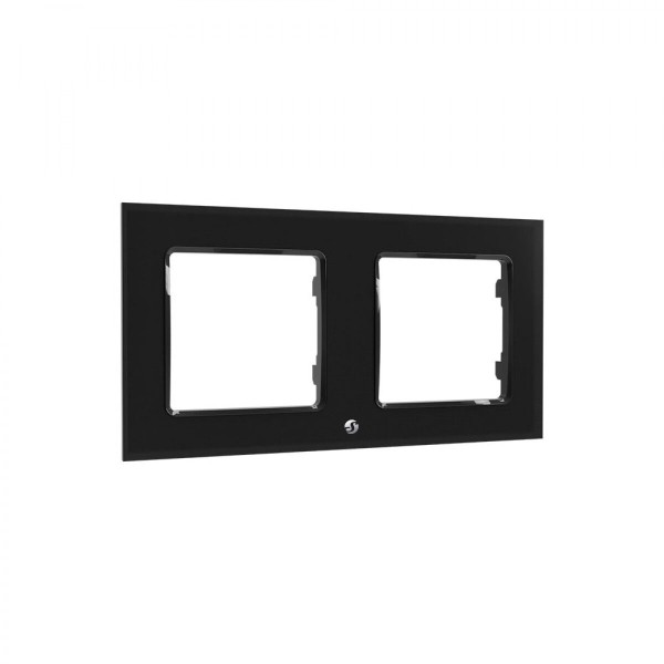 Light switch surround Shelly WF2_BLACK Black Metal Plastic