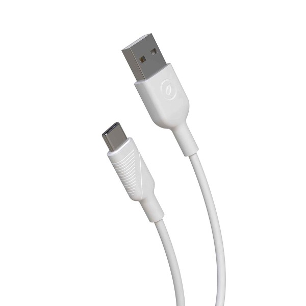 USB A - USB-C kaapeli Muvit Valkoinen 3 m