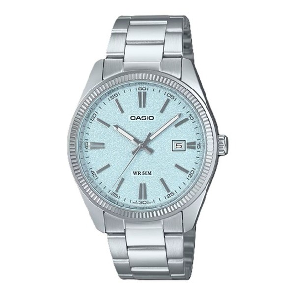 Meeste Kell Casio DATE - LIGHT BLUE, MATTE DIAL (Ø 38,5 mm)