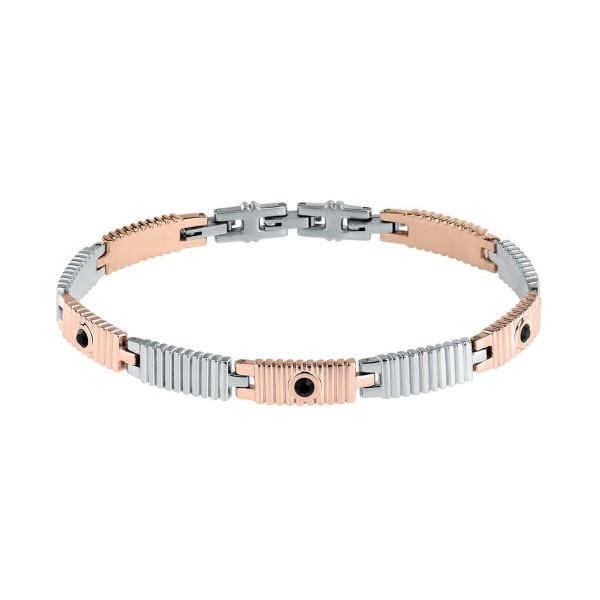Men's Bracelet Morellato SABH30 Stainless steel Steel Rose gold Silver