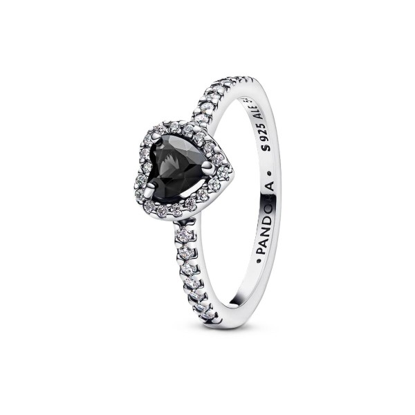 Ladies' Ring Pandora 198421C04-56 Silver Black