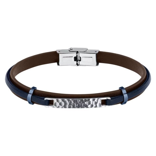 Men's Bracelet Sector SZV117 Silver Blue Brown
