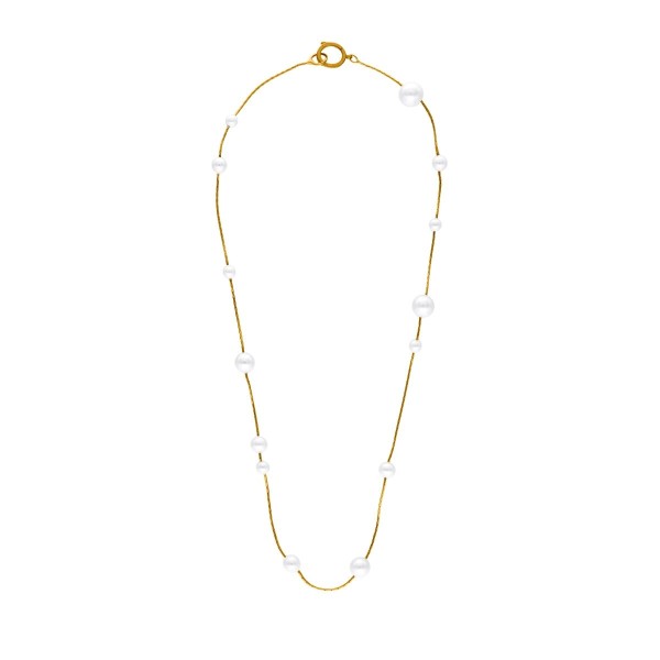 Ladies' Necklace Majorica 17288.01.1.N40.530.1 Golden