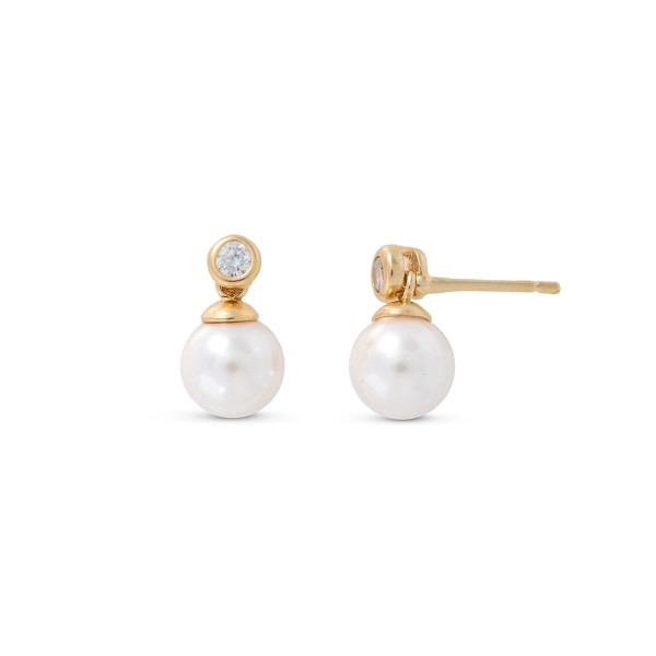 Ladies' Earrings Majorica 15305.01.1.E00.000.1 White Golden