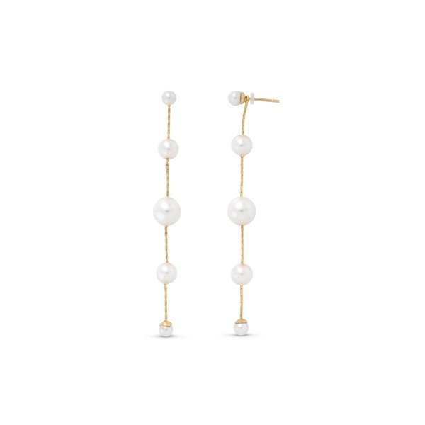 Ladies' Earrings Majorica 17292.01.1.E00.906.1 White Golden