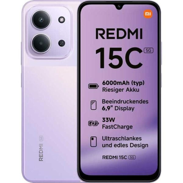 Älypuhelimet Xiaomi Redmi 15C 6,9" 8 GB RAM 4 GB RAM 256 GB Violetti Purppura