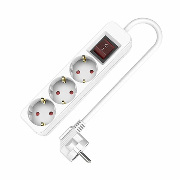 3-socket plugboard with power switch TM Electron TMUAD503S