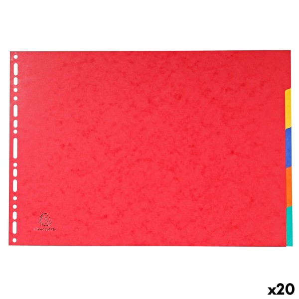 Seperators Exacompta Multicolour A3 (20 Units)