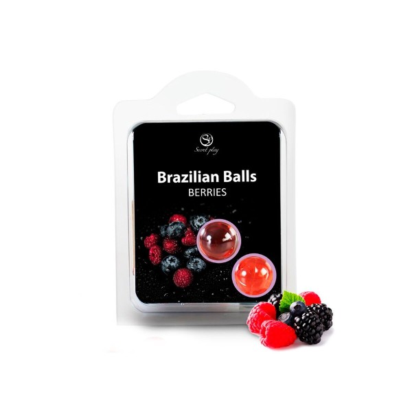 Lubricant Secret Play Red fruits 4 ml 2 Pieces