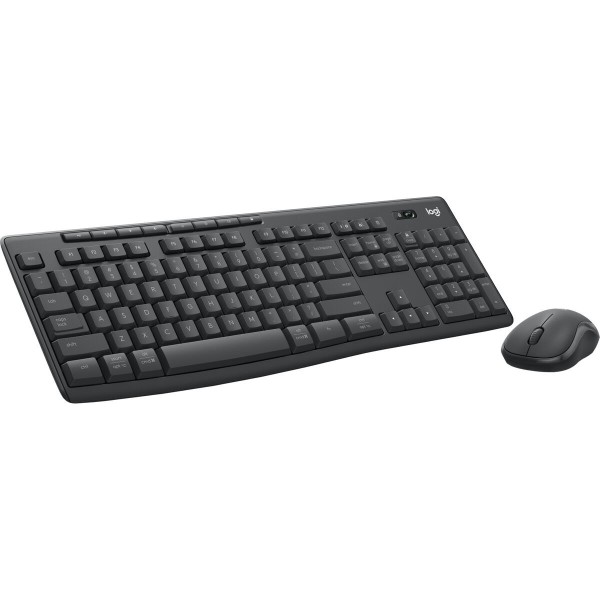 Keyboard and Mouse Logitech MK370 Graphite Steel Spanish Qwerty