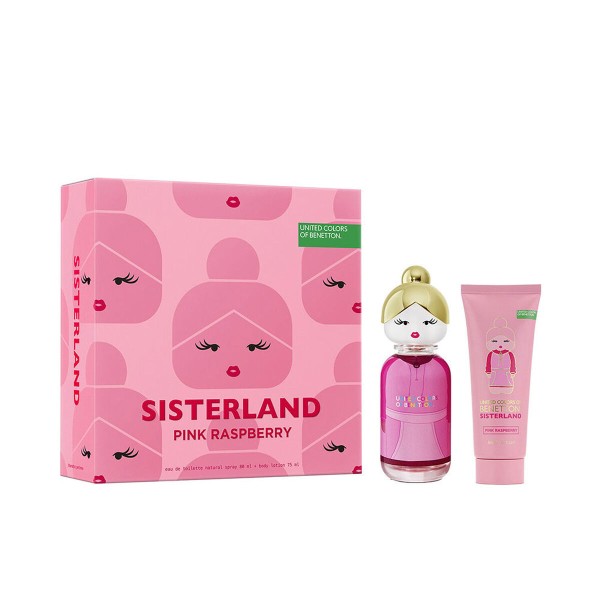 Women's Perfume Set Benetton SISTERLAND PINK RASPBERRY 2 Pieces
