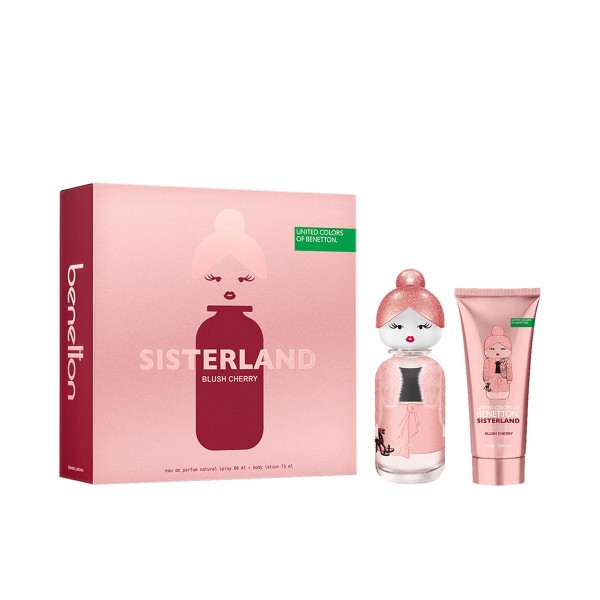 Women's Perfume Set Benetton Sisterland Blush Cherry 2 Pieces