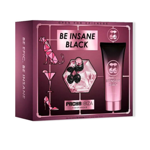 Women's Perfume Set Pacha Ibiza Be Insane Black 2 Pieces