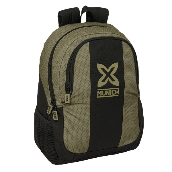 School Bag Munich West Black Green 32 x 44 x 16 cm
