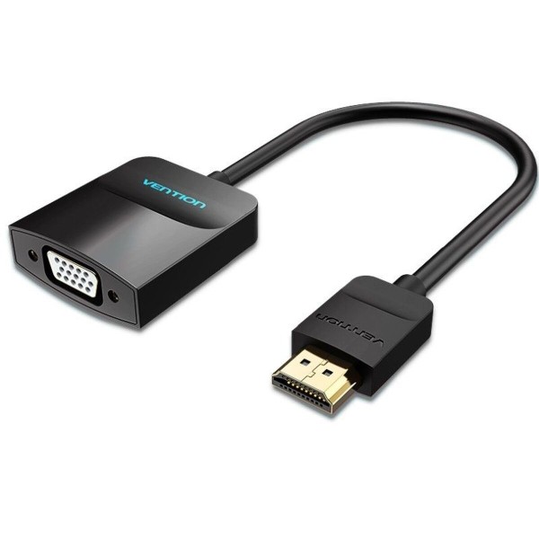 HDMI-VGA Adapter Vention 42444 Must 15 cm