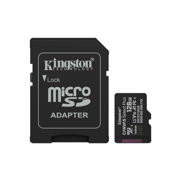 Micro SD Memory Card with Adaptor Kingston SDCS3/128GB 128 GB