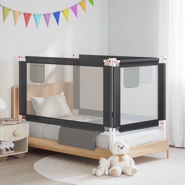 Child bed, grey, 150x25cm, fabric