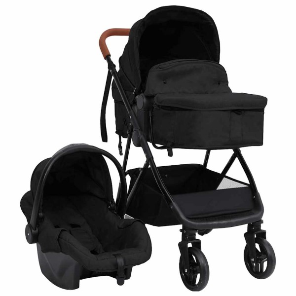 Children wheelchair 3-1, anthracite and black steel