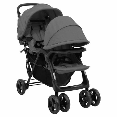 Trolley, dark grey, steel