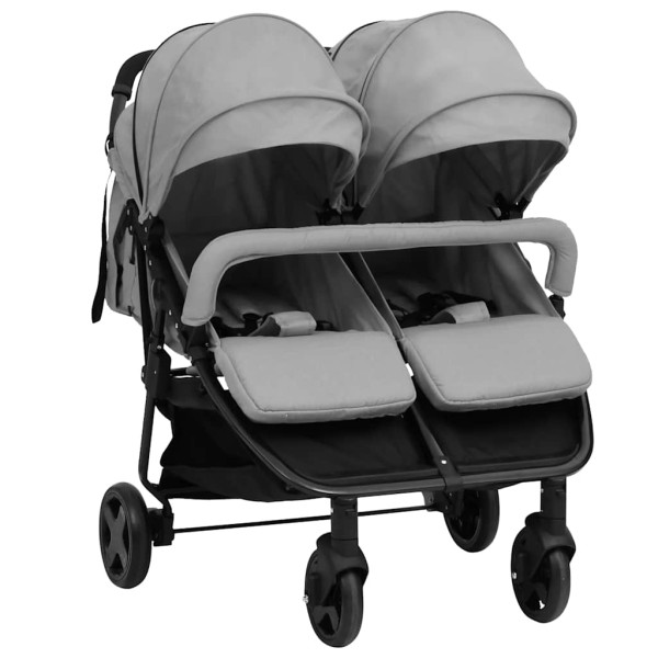 Trolley, light grey and black, steel
