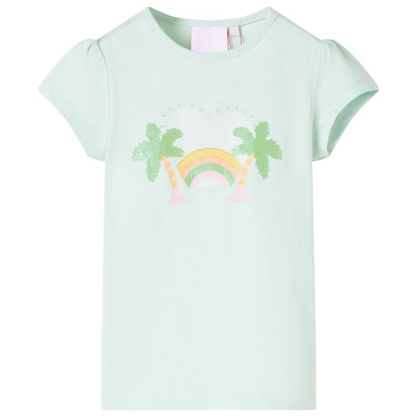 Children T-shirt, light mint color, 116 size