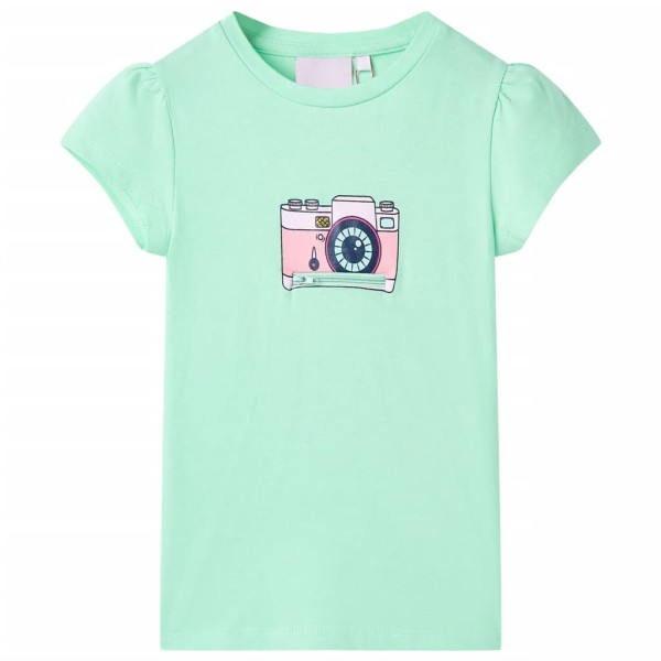 Children's T-shirt, bright green, 116 size