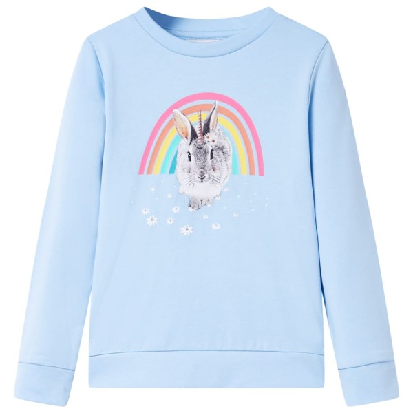 Children's sweater, light blue color, 128 size