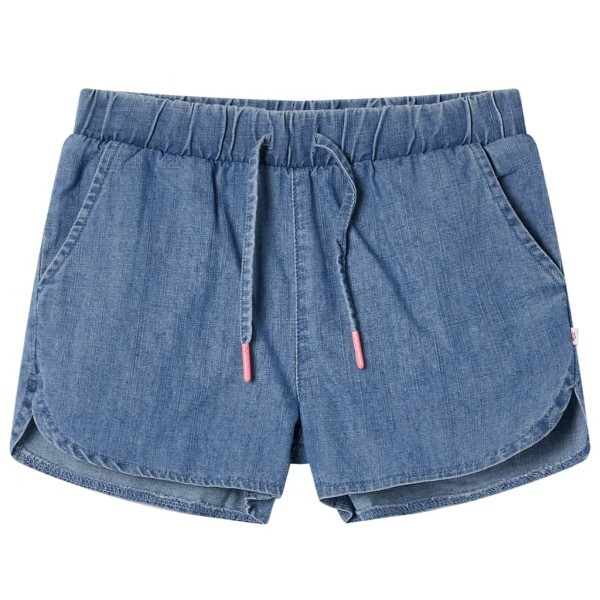 Children's shorts, jeans blue, 128 size