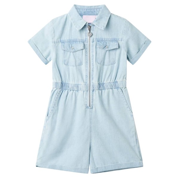 Children's combination with short sleeves, blue, 92 size