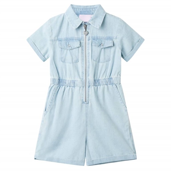 Children's combination with short sleeves, blue, 104 size