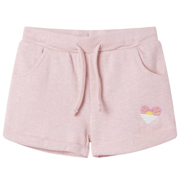 Children's shorts with tightening tape, light pink, 116 size