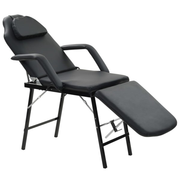 Movable cosmic chair, artificial leather, 185x78x76cm, black