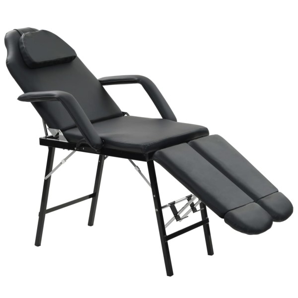Movable cosmic chair, artificial leather, 185x78x76cm, black