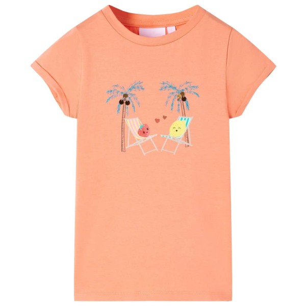 Children's T-shirts, peach colors, 128 size