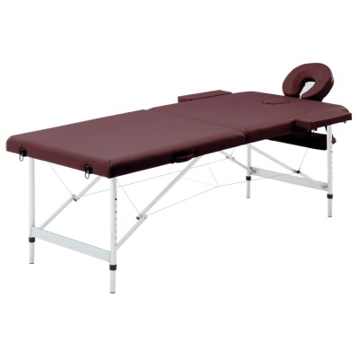 Folding massage table, wine...