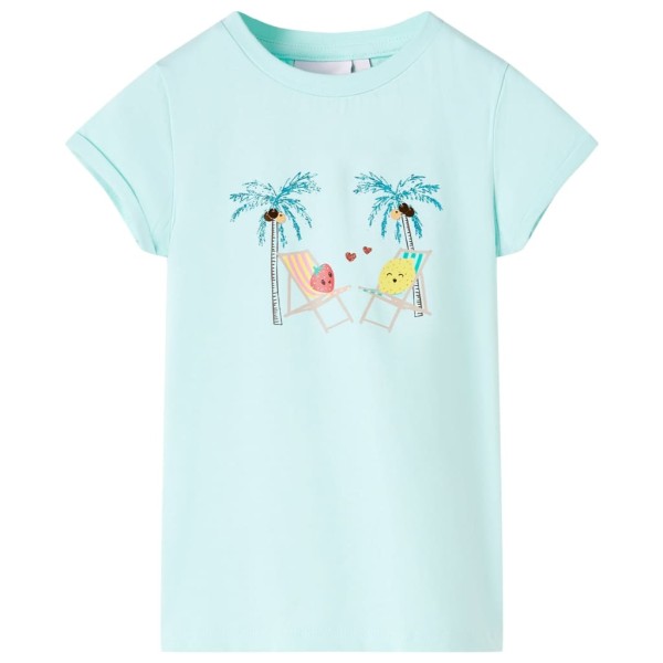 Children's T-shirt, light blue, 128 size