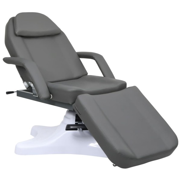 Massage table, grey, 180x62x (86,5- 118) cm