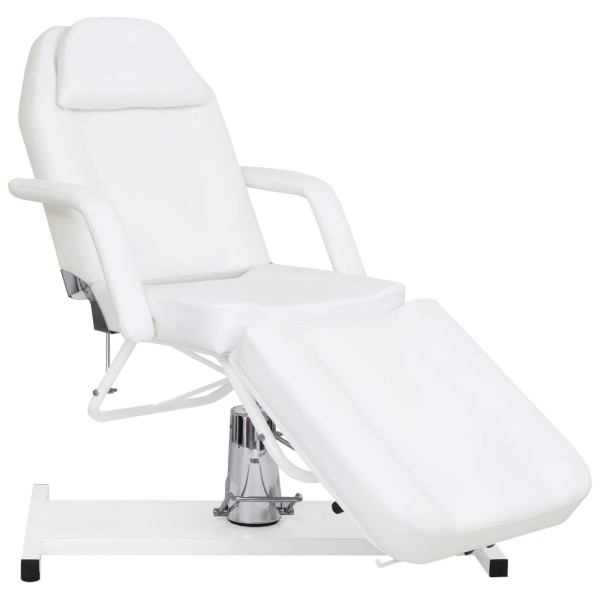 Massage table, white, 180x62x (87- 112) cm