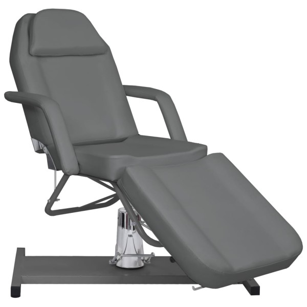 Massage table, grey, 180x62x (87- 112) cm