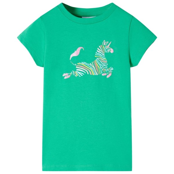 Children's T-shirt, green, 128 size