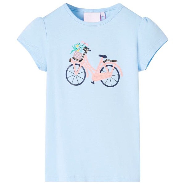 Children's T-shirt, light blue, 128 size