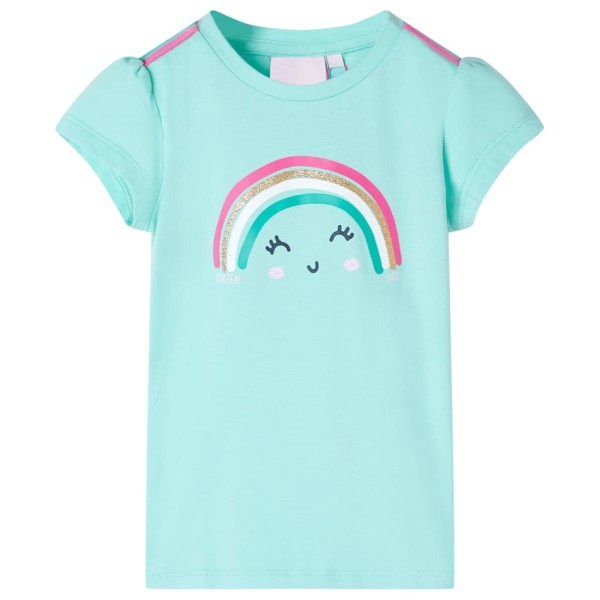 Children's T-shirt, light mint color, 140 size
