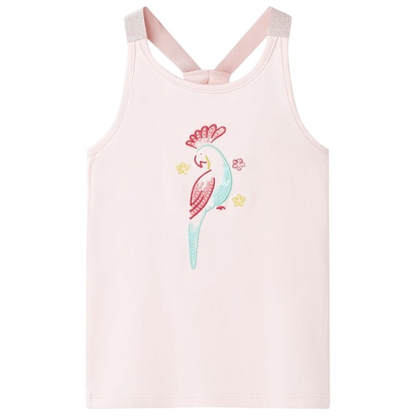 Children's T-shirts without sleeves, light pink, 104 size