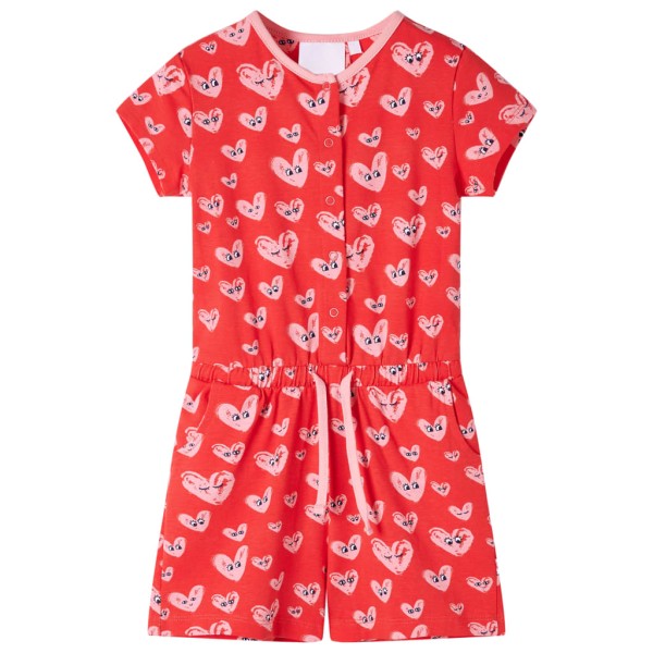 Children's combination, red color, 116 size