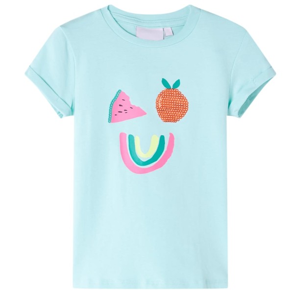 Children's T-shirt, light blue, 128 size