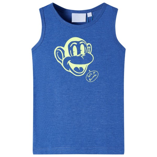 Children's shirt without sleeves, blue blend, 116 size