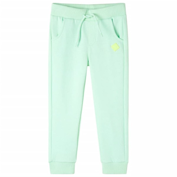 Children's Sports pants, bright green, 104 size