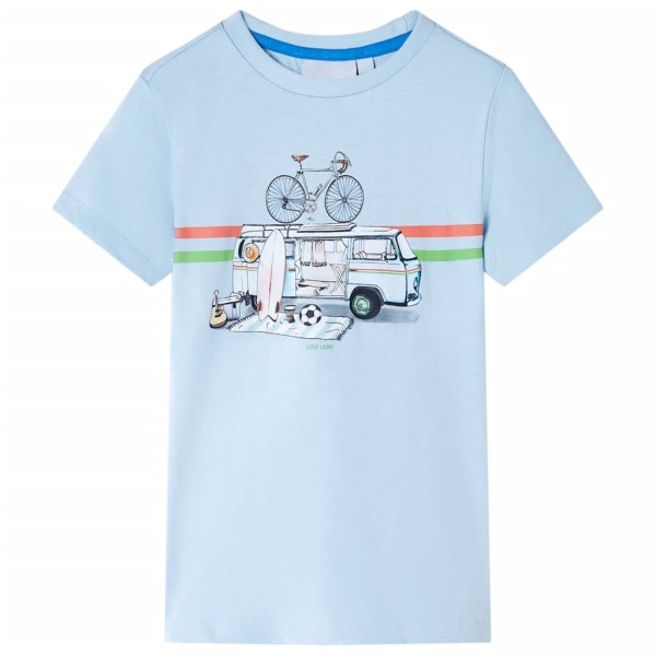 Children's T-shirt, light blue, 116 size