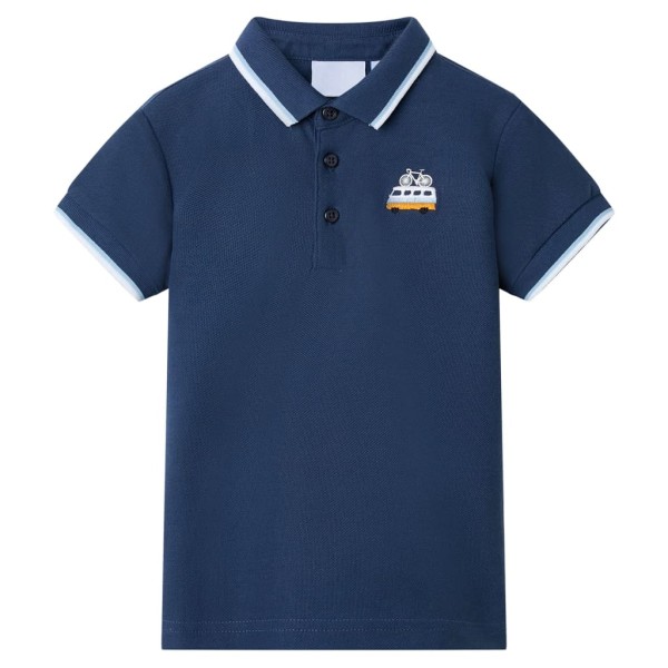 Polo shirt, dark blue, 104 size